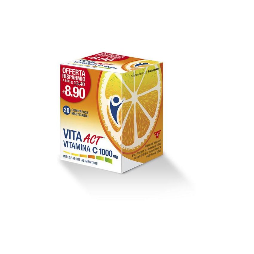 Vita Act Masticabili - Vitamina C 1000mg - Pacco da 30 Compresse