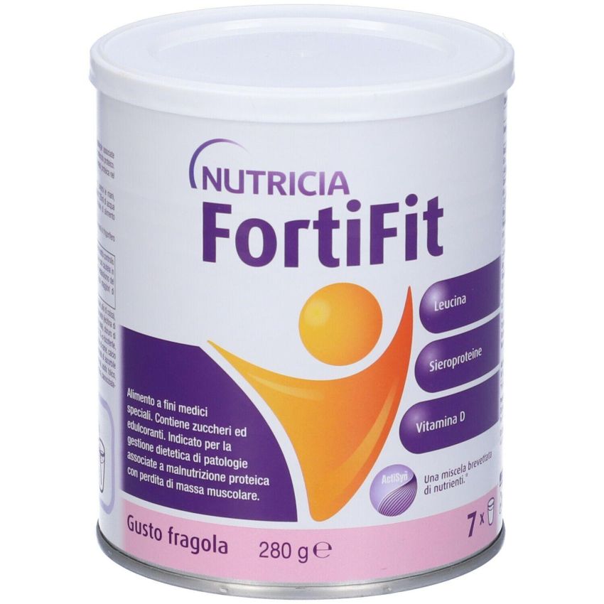Nutricia Fortifit - Polvere Sostitutiva con Sapore di Fragola, 280g
