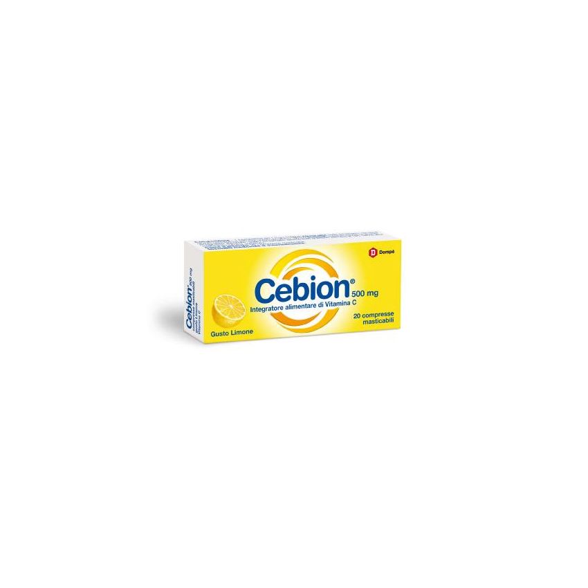 Cebion Limone Masticabile - Compresse di Vitamina C da 20 Pezzi