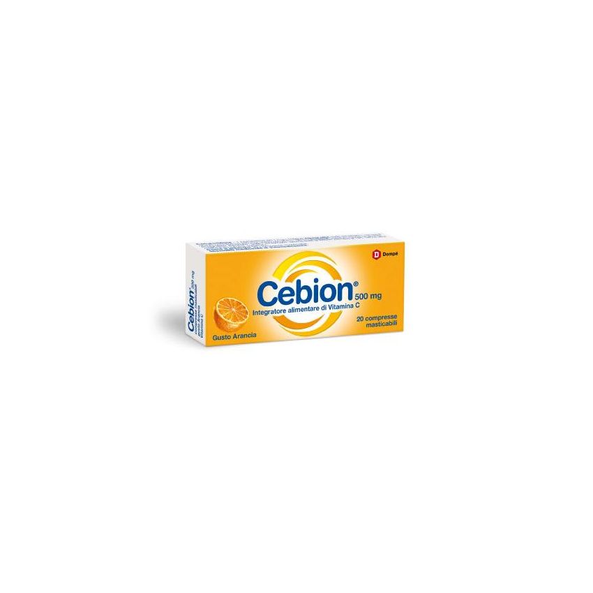 Cebion Masticabili 500mg Vitamina C Arancia - 20 Compresse