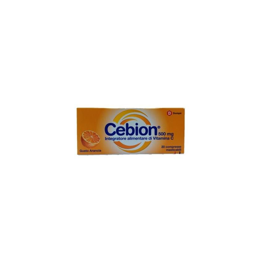 Cebion Masticabili 500mg Vitamina C Arancia - 20 Compresse