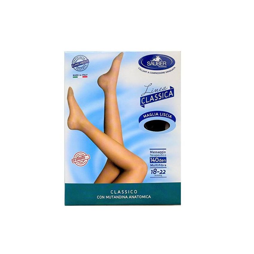 Collant Nero Classico Sauber 140 Denari - Taglia I