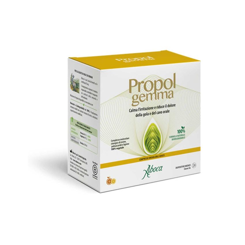 Aboca Propolgemma - 20 Compresse Orosolubili di Propoli