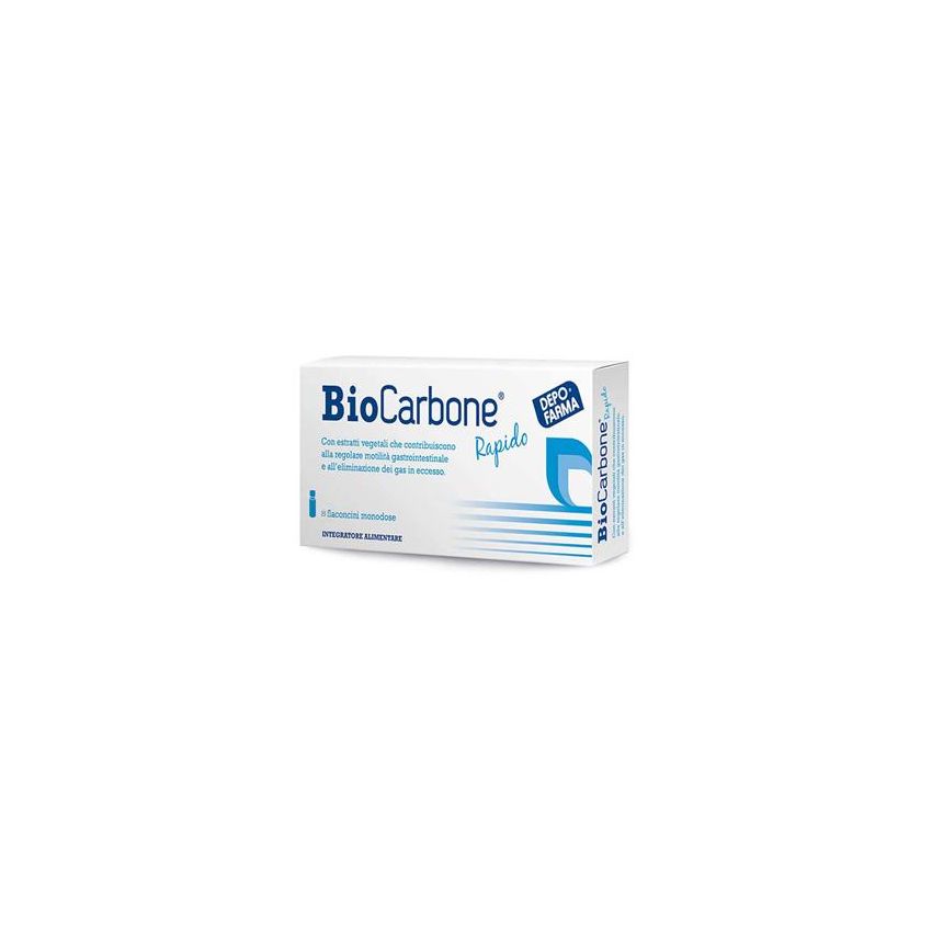 Biocarbone Rapido in 8 Flaconcini Concentrati