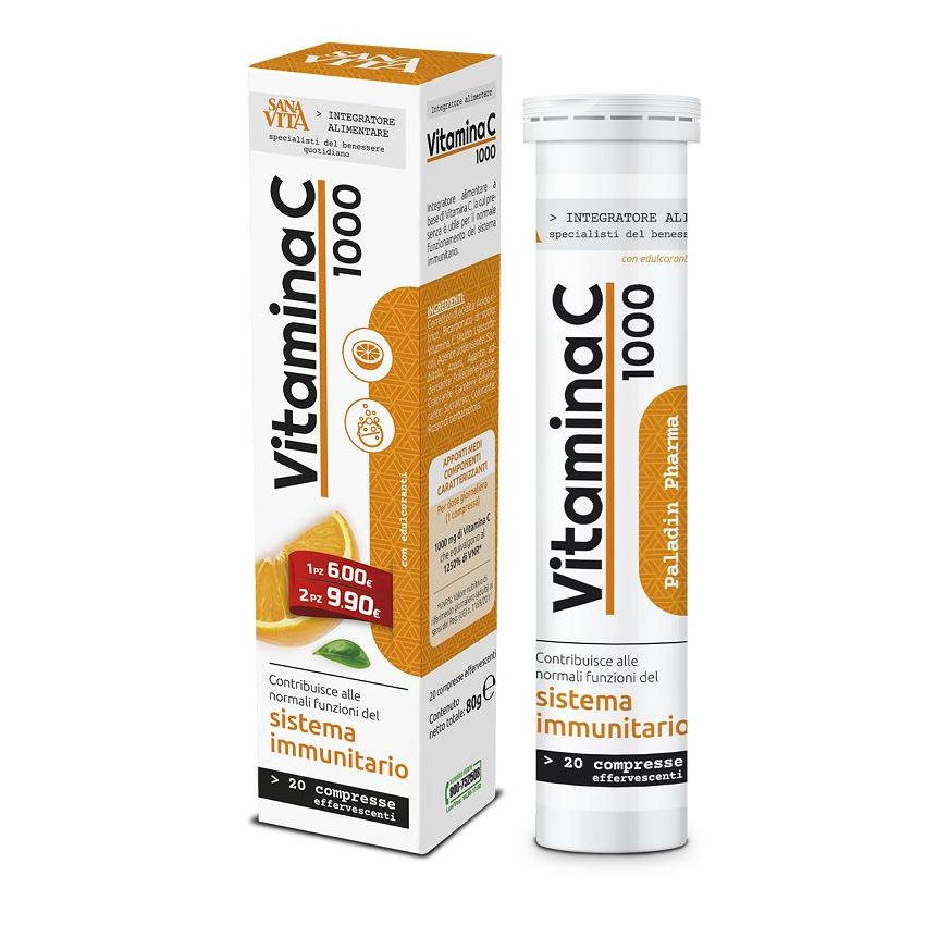 Sanavita Vitamina C - 20 Compresse Effervescenti
