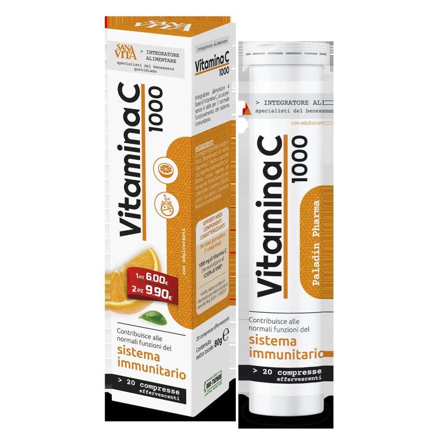 Sanavita Vitamina C - 20 Compresse Effervescenti