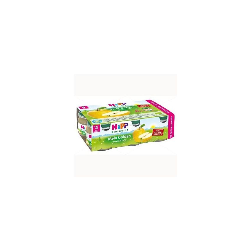 Omogeneizzato Biologico di Mela Golden Hipp - Pacco da 6x80g