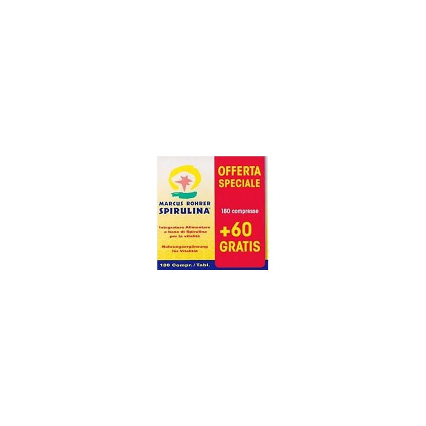 Marcus Rohrer Spirulina Alga Nutrizionale, 180 Compresse