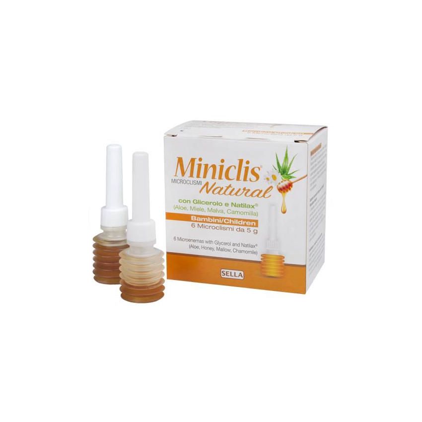 Miniclis Natural per Bambini, Confezione da 6 Pezzi