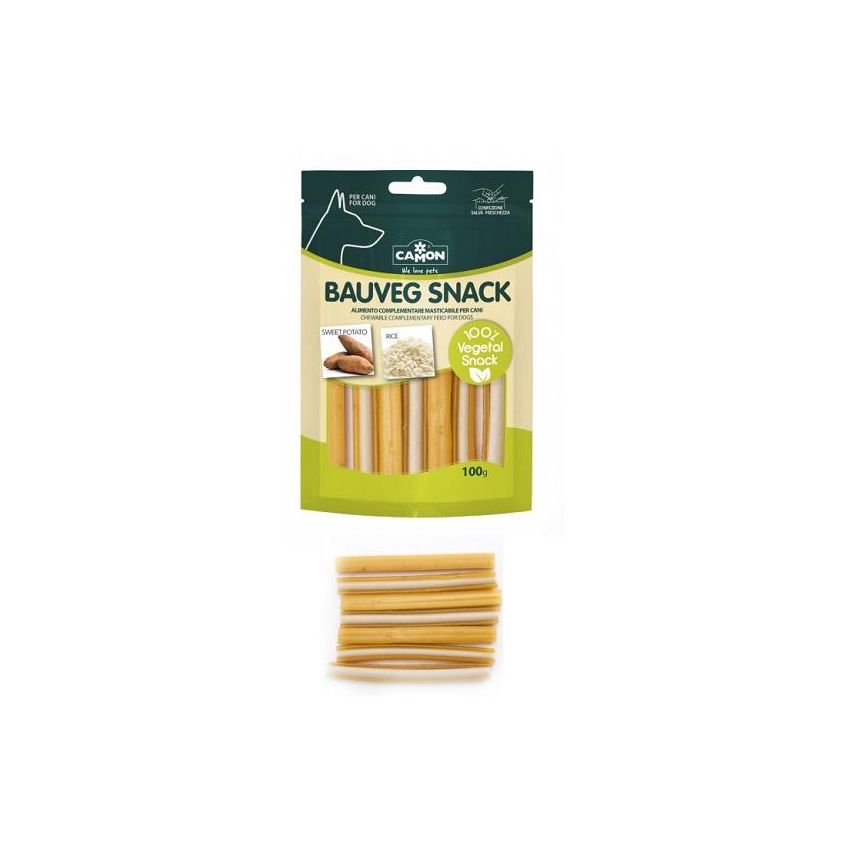 Camon Vegan Cannoli Snack per Cani con Riso e Soia - 100g
