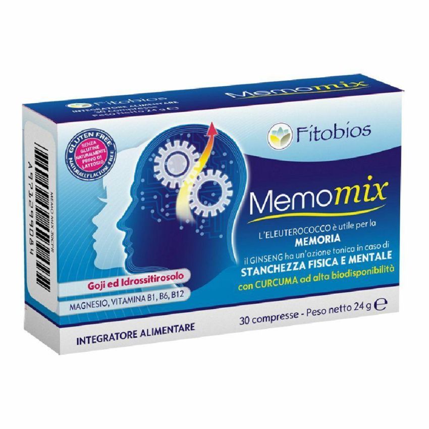 Fitobios Memomix: Integratore Naturale da 30 Compresse per la Memoria