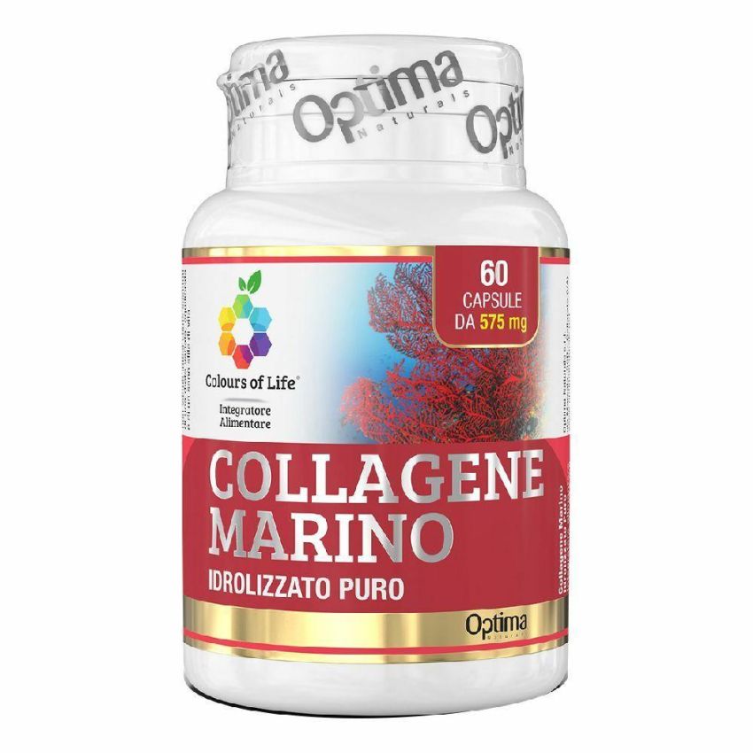 Colours Of Life - Puro Collagene Marino Idrolizzato, 60 Capsule da 75mg