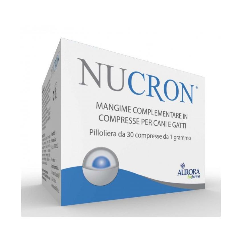 Nucron - Integratore Alimentare Multivitaminico per Cani e Gatti, 30 Compresse