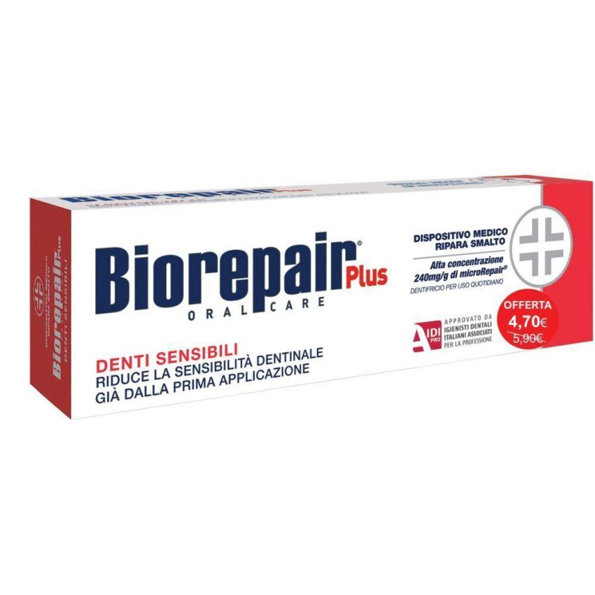 Biorepair Plus Soluzione Sensibile per Denti - Tubo da 75ml