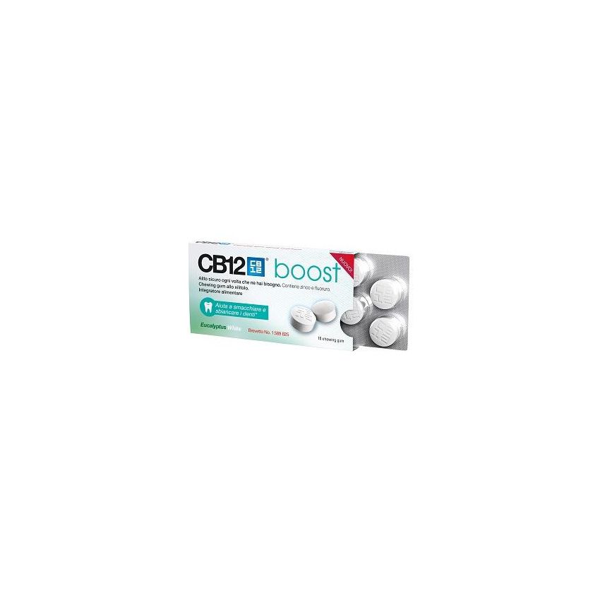 CB12 Boost White Eucalyptus 10-Piece Chewing Gum