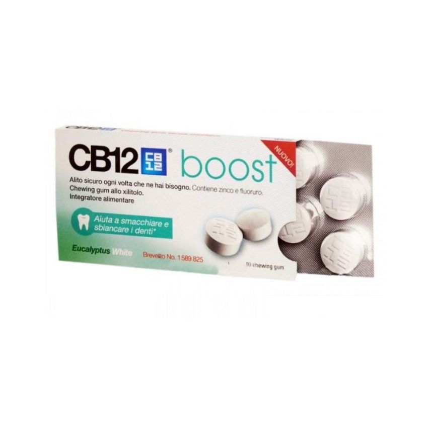 CB12 Boost White Eucalyptus 10-Piece Chewing Gum