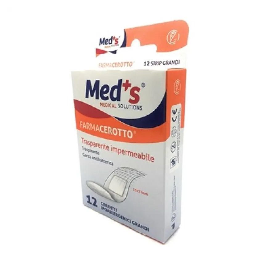 Farmacerotto Meds Strisce Ipoallergeniche Grande - 12 Pezzi