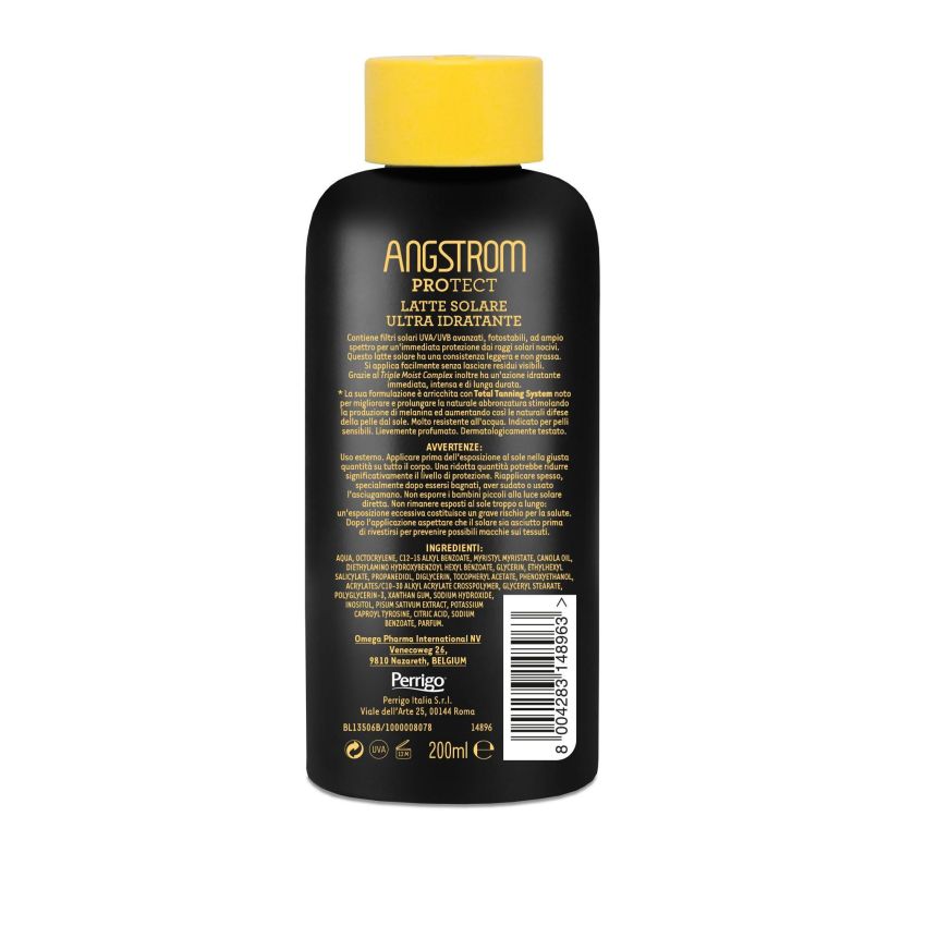 Latte Corpo Angstrom Solare Hydraxol con SPF10, 175ml