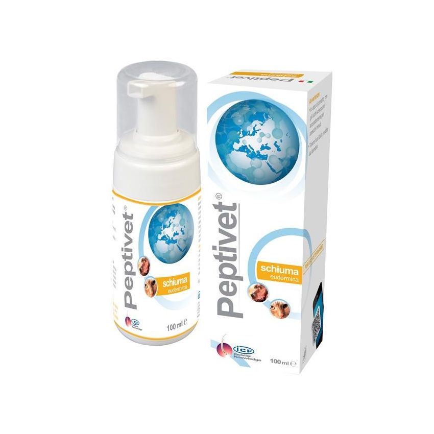Peptivet Soluzione Schiuma 100ml per Cani e Gatti