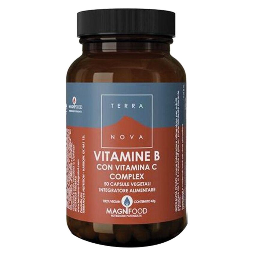 Terranova Complesso di Vitamine B con Vitamina C - 50 Capsule