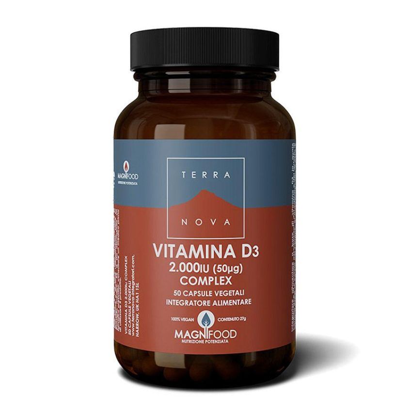 Complex di Vitamina D3 Terranova - 50 Capsule