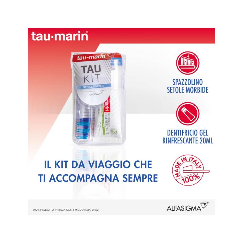 Taumarin Tau-Kit: Spazzolino Morbido con Dentifricio Incluso