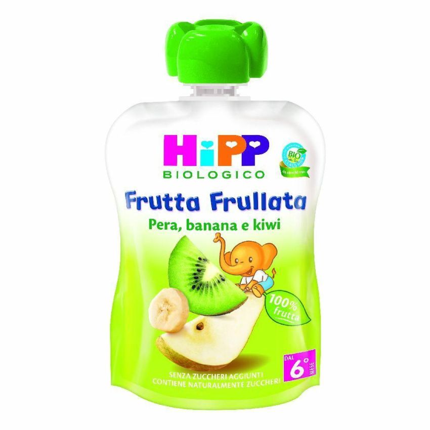 Hipp Bio Purea di Frutta Pera, Banana e Kiwi 90g
