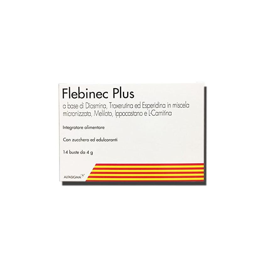Flebinec Plus - Supplemento Salutare in Bustine, Confezione da 14