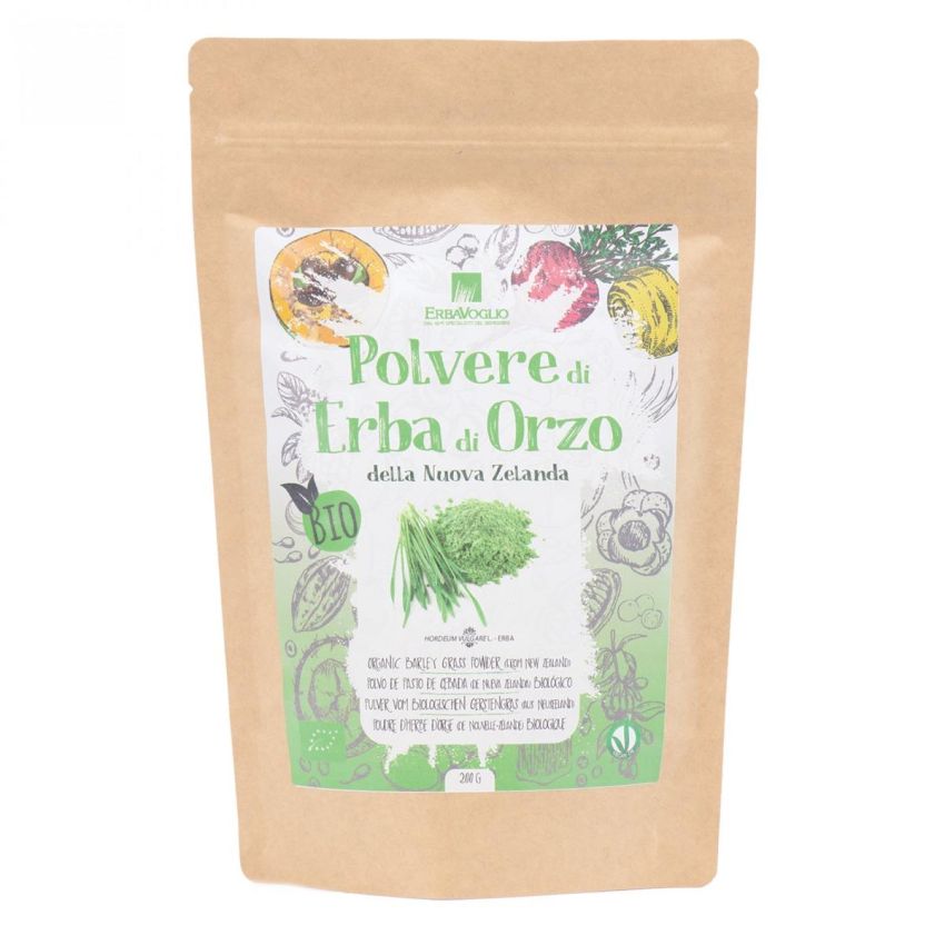 Erbavoglio Polvere Biologica di Erba d'Orzo 200g