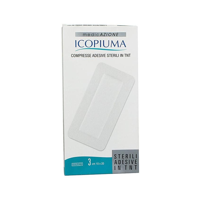 Icopiuma Adesivi TNT Compresse 10x20cm, Set da 3 Pezzi