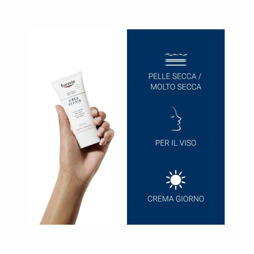 Eucerin Crema Levigante per il Viso con Urea al 5% - 50ml