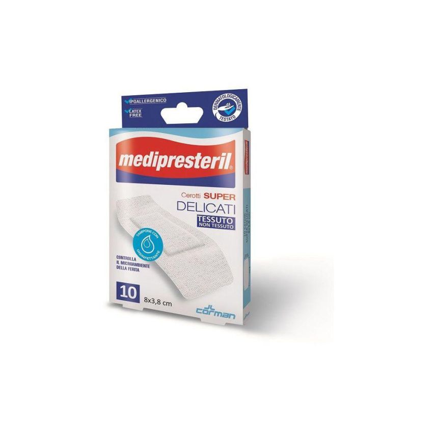 Medipresteril Cerotti Delicati Super TNT 8x3,8cm - Confezione da 10 Pezzi