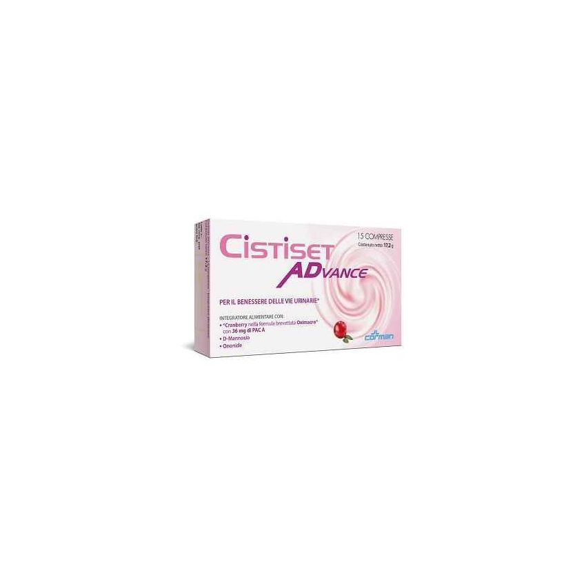 Cistiset Advance - Integratore per la Salute dell'Apparato Urinario, 15 Compresse