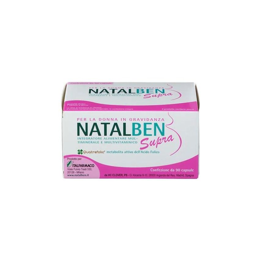 Natalben Supra - Supplemento Pre-Natale con 90 Capsule Morbide