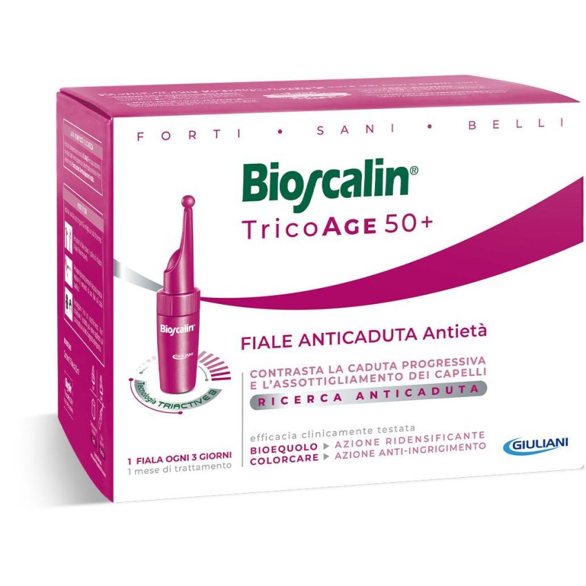 Bioscalin Tricoage Anticaduta e Antiet√† - 10 Fiale Trattamento Intensivo per Capelli