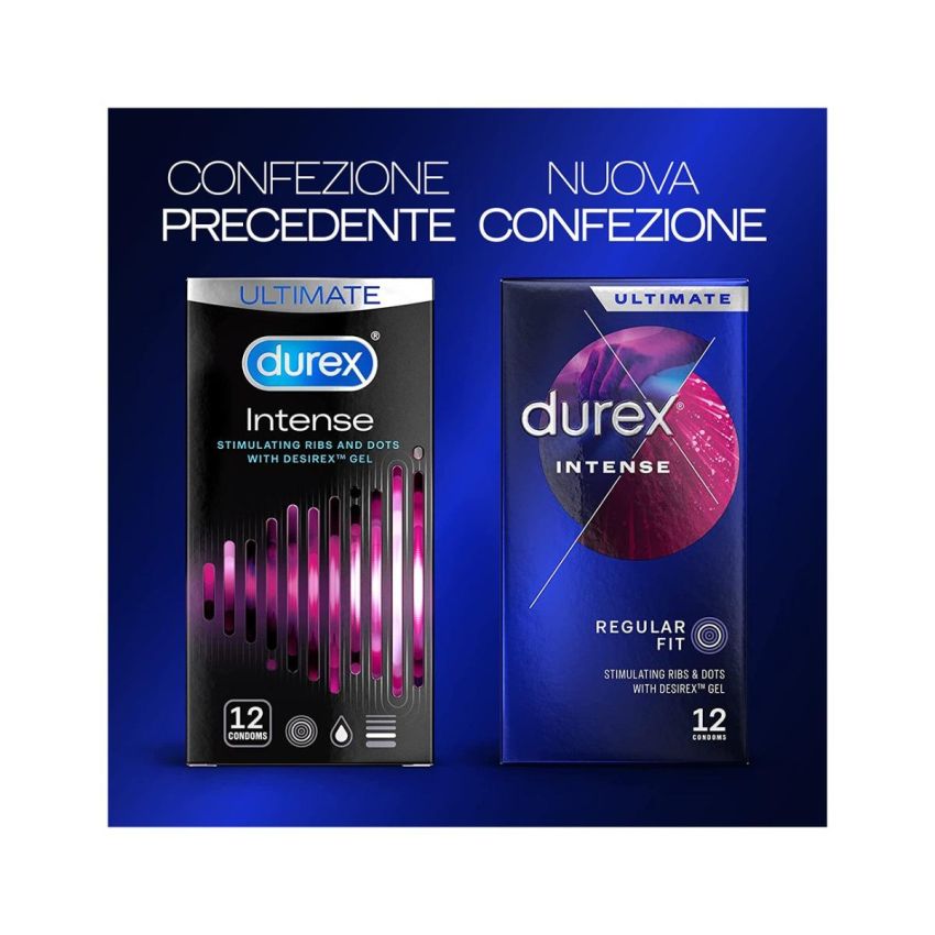 Durex Intense Orgasmic - Confezione da 6 preservativi
