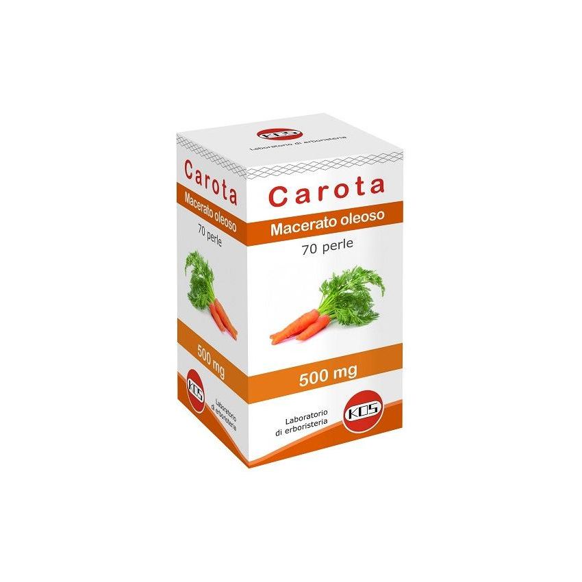 Kos Carota 500mg - Integratore Naturale con 70 Perle