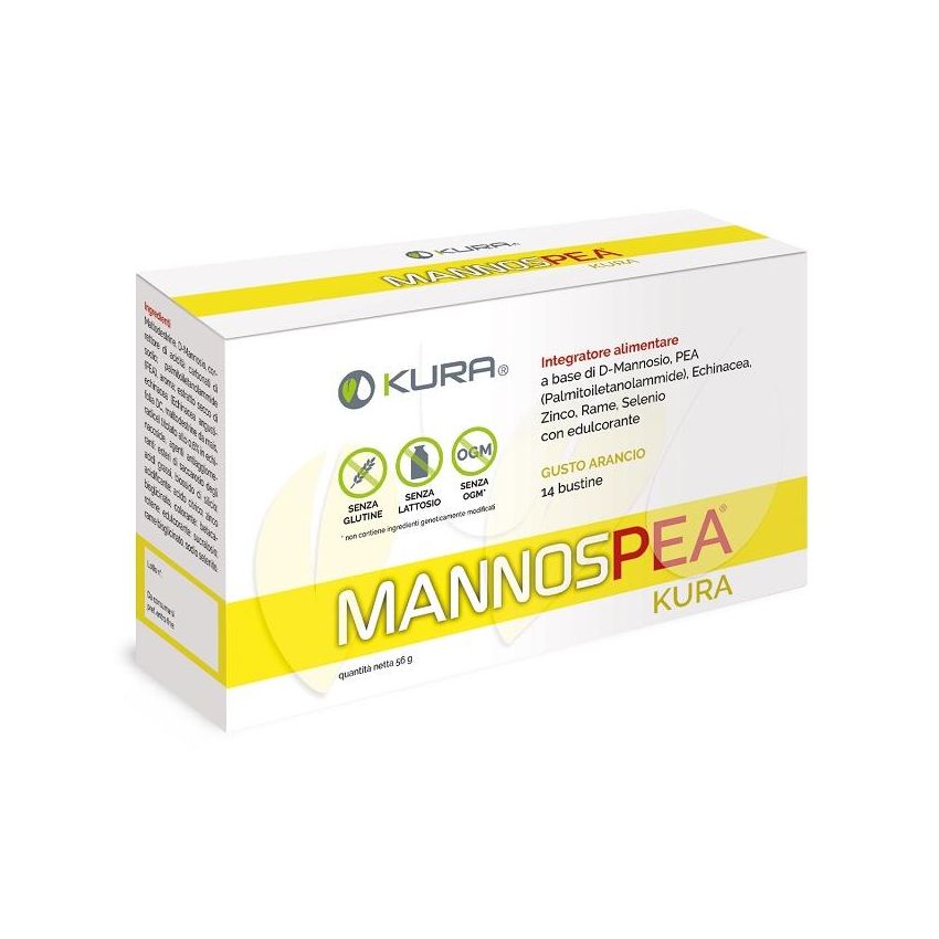 Kura Succo di Arancia con Mannospea - Pacco da 14 Bustine