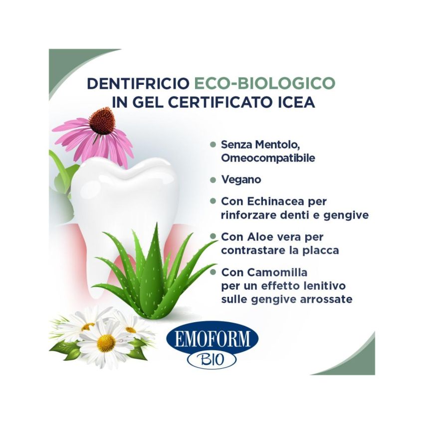 Emoform Bio Dentifricio Naturale, 75 ml