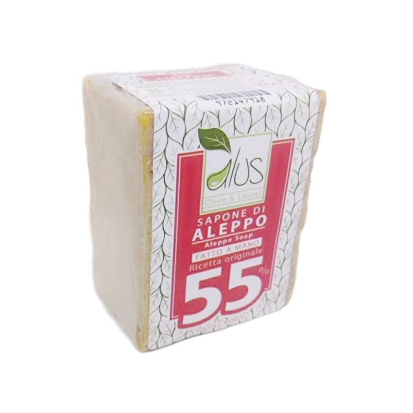 Sapone di Aleppo Alus con 55% di Olio di Alloro - 200g