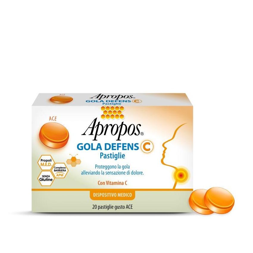 Apropos Gola Defens con Vitamina C e Ace - 20 Pastiglie