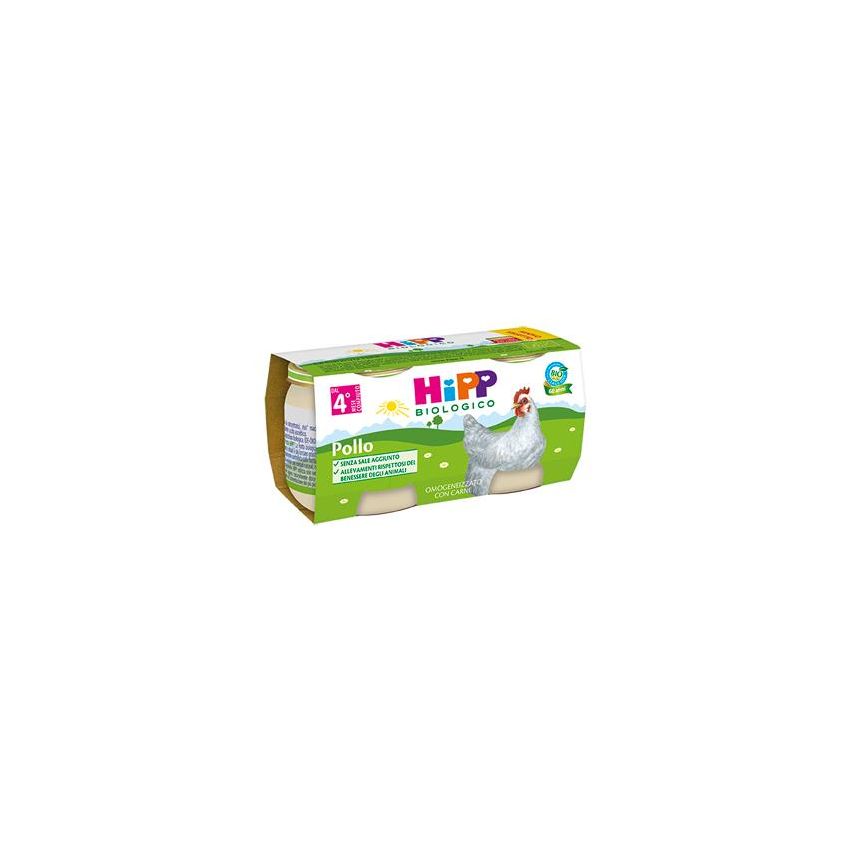 Hipp Organic Pollo Puree per Bambini da 4 Mesi - 2x80g