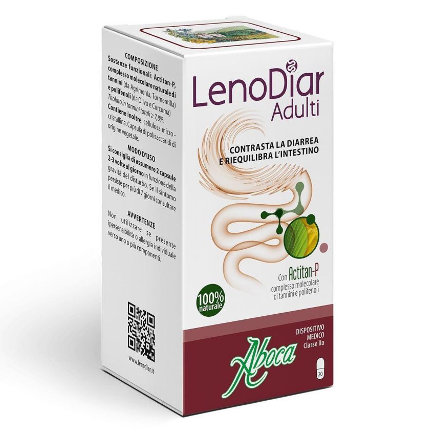 Aboca Lenodiar 500mg - 20 Capsule per Adulti