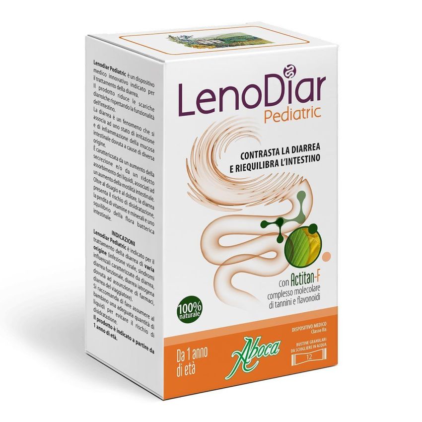 Aboca LenoDiar Pediatrico - Pacco da 12 Bustine da 2g