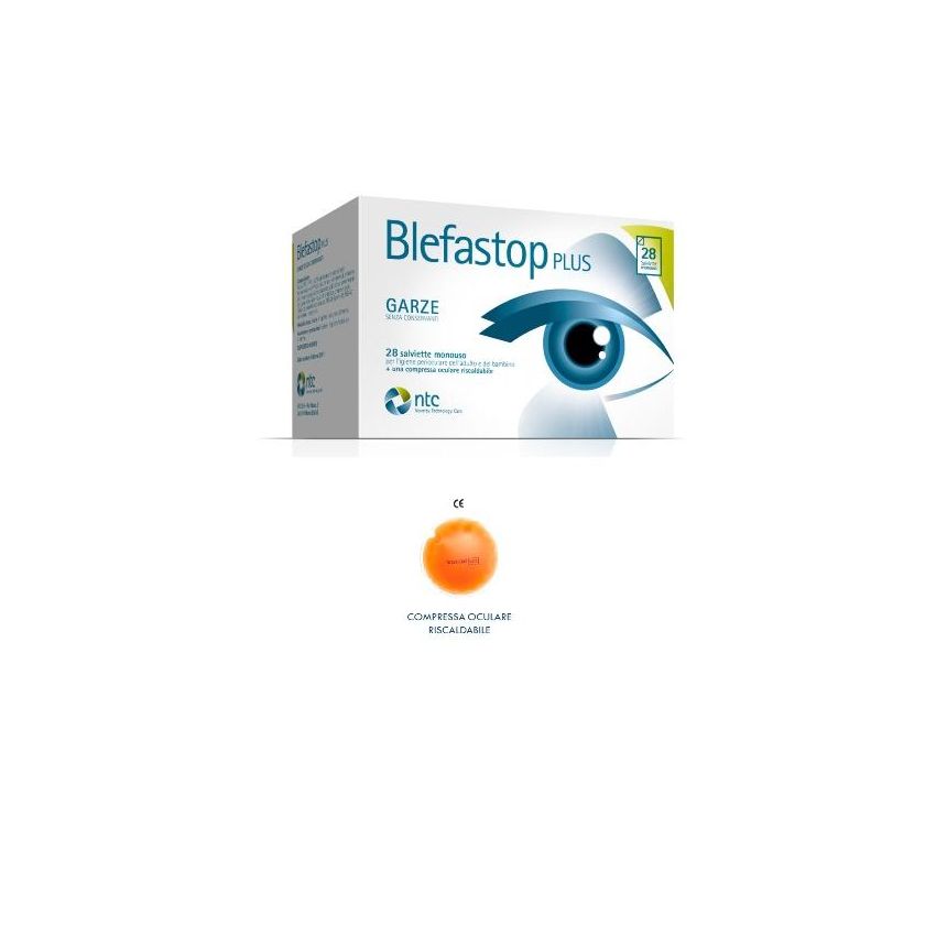Blefastop Plus Garza di Cotone Medicale, Confezione da 28 Pezzi