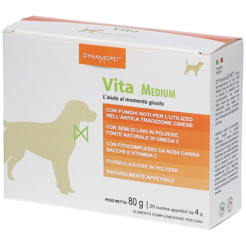 Complemento Alimentare Vita per Cani e Gatti - Pack di 20 Bustine da 4g