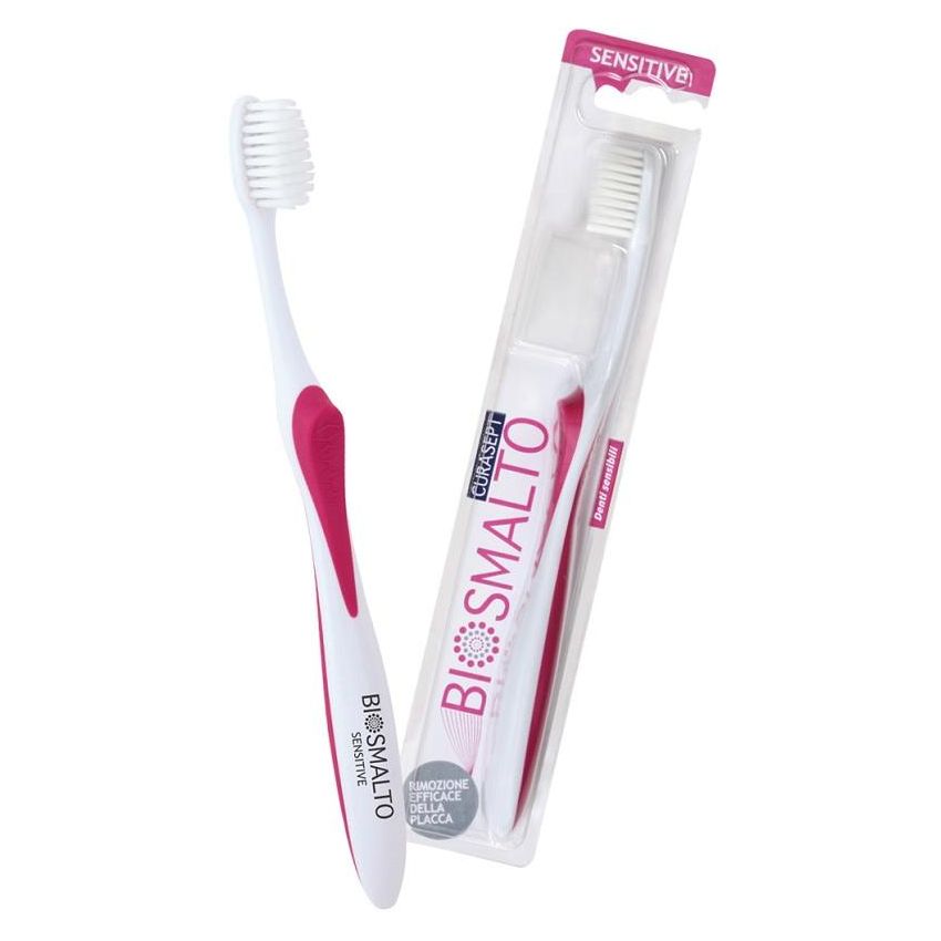 Spazzolino Sensitive per Biosmalto Curasept - Singolo Pezzo