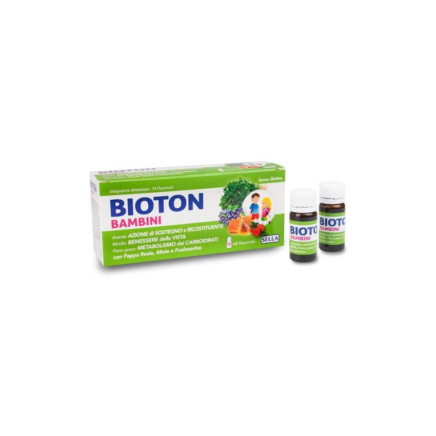 Bioton Flaconcini Salute e Benessere per Bambini - Confezione da 14