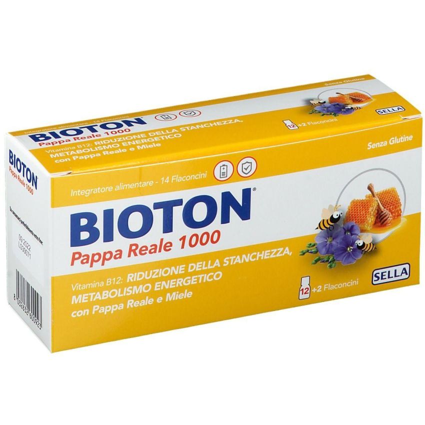 Bioton Pappa Reale 1000 - 14 Flaconcini di Integratore Energizzante