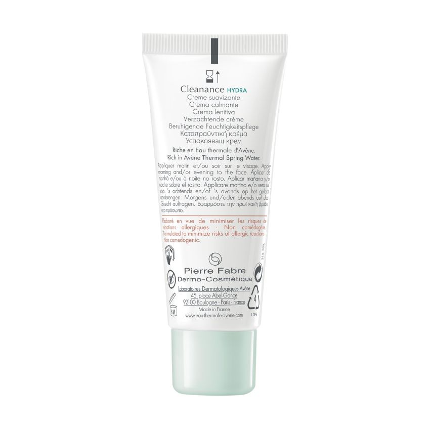 Crema Avène Cleanance Hydra 40ml per Pelle Grassa e Imperfezioni